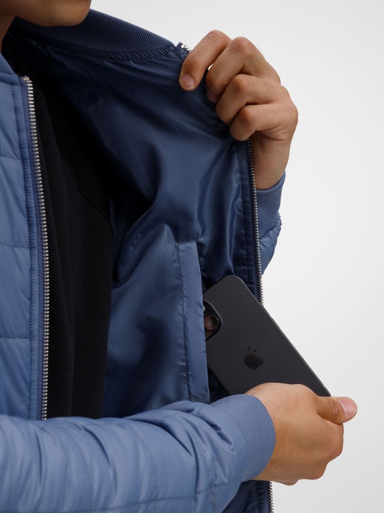 Куртка унисекс Warmbridge, синяя (джинс)-4