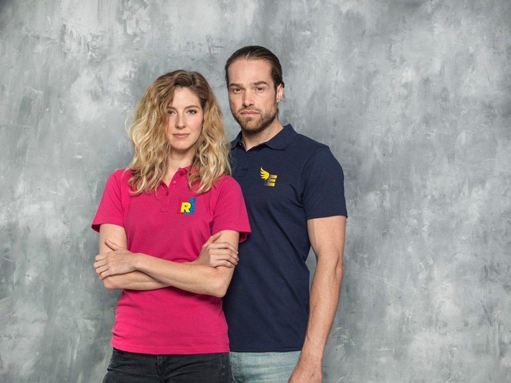 Женское поло Helios с коротким рукавом, белый-4