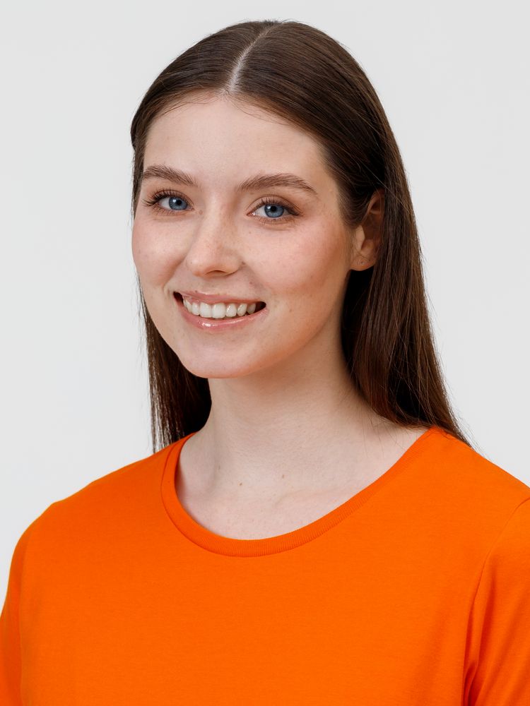 Футболка женская E190 оранжевая-3