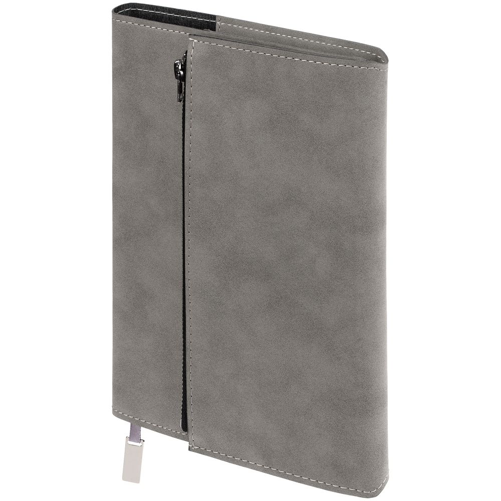 Ежедневник Grace на заказ, недатированный, серый-1