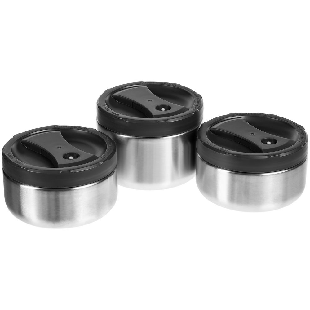 Термос для еды Jiayi в термочехле, черный-3