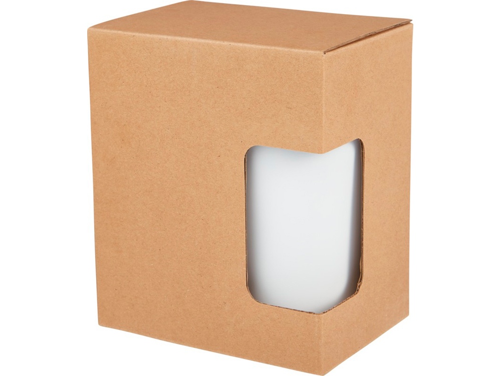 Кружка Nordia объемом 400 мл из переработанных материалов с двойными стенками, белый-4