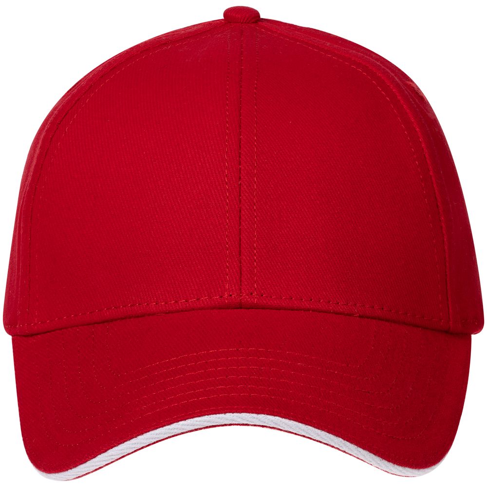Бейсболка Spiker, красная с белым-2
