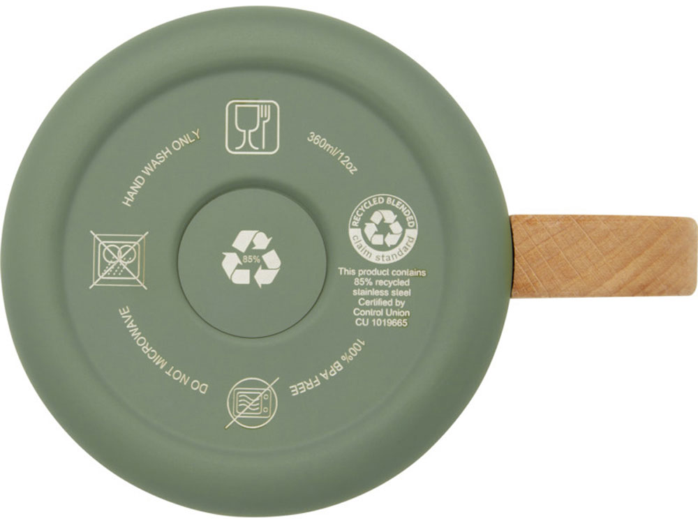 Кружка Bjorn объемом 360 мл с медной вакуумной изоляцией, зеленый яркий-4