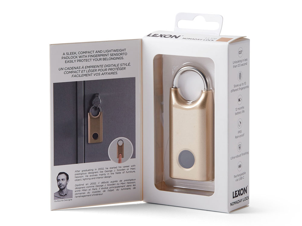 Замок с сенсором Noma Lock, темно-синий-7