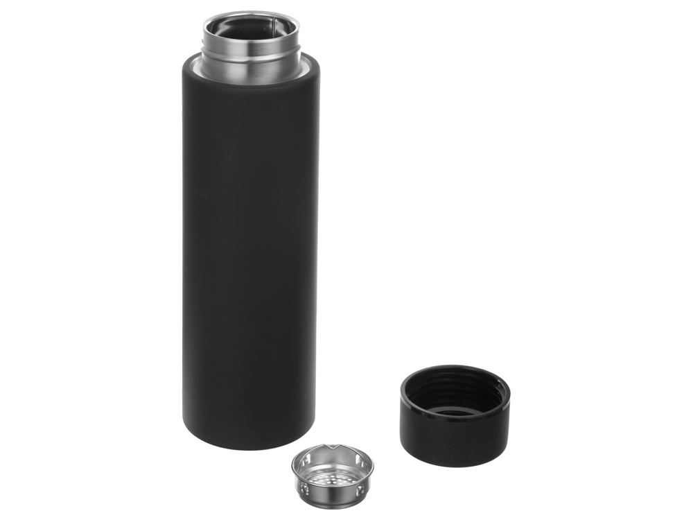 Вакуумный термос с двойными стенками и медным слоем Torso, 480 мл, черный-2