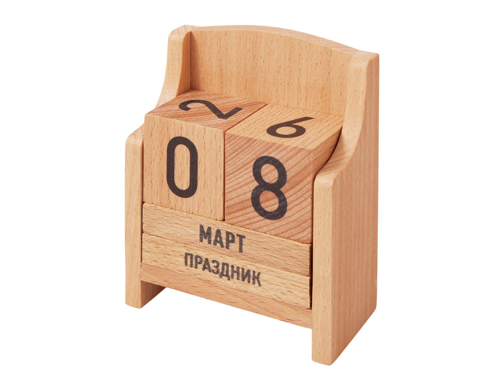 Вечный календарь из бука-0