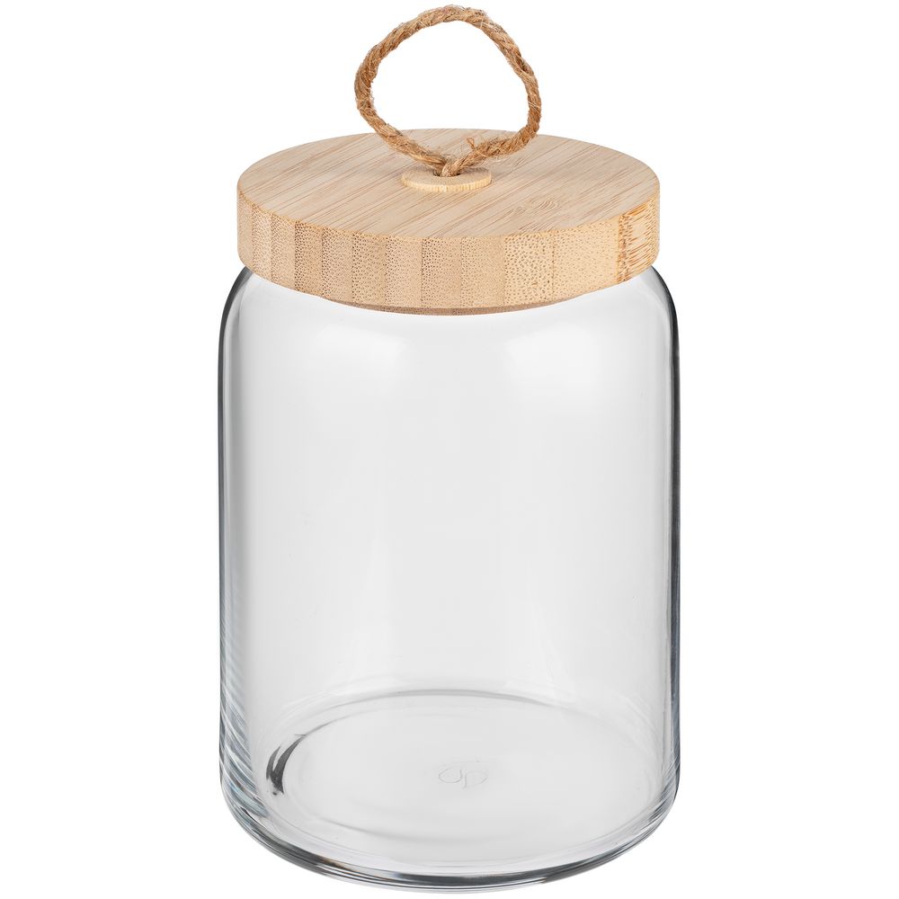 Банка с бамбуковой крышкой Woody M-1