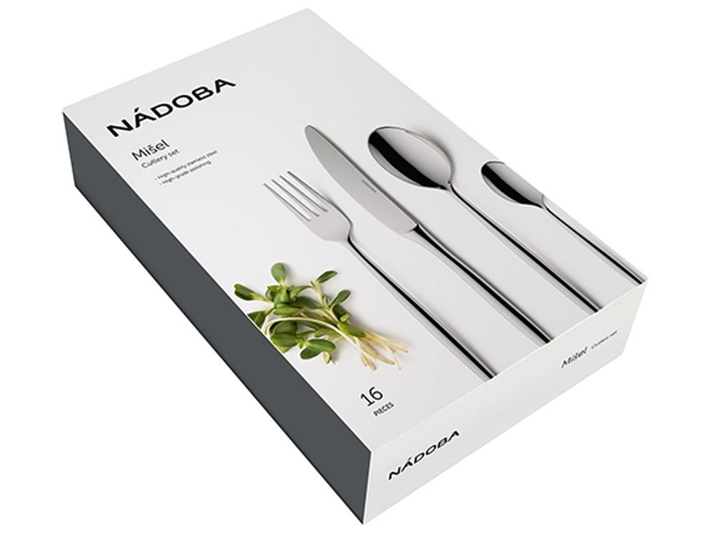 Набор столовых приборов, 16 предметов, NADOBA, серия MISEL-6
