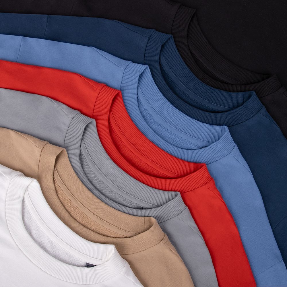 Футболка оверсайз с двойным рукавом Kosmos, светло-серая-4