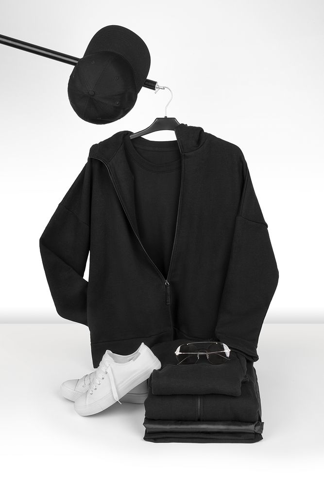 Футболка унисекс оверсайз T3, черная-7