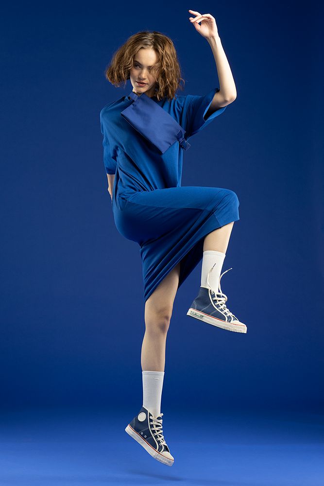 Поясная сумка W2, синяя-3