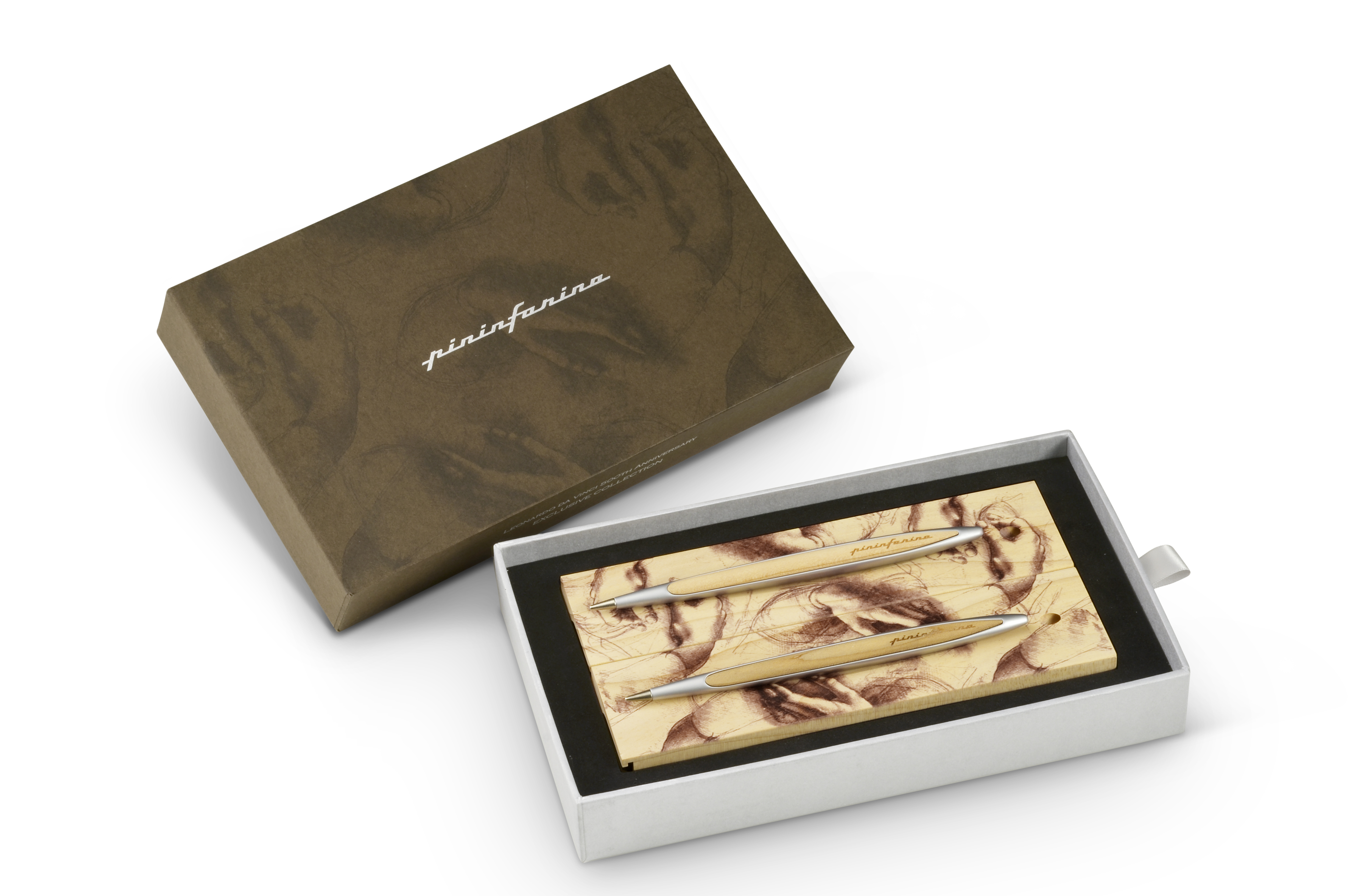 Набор из двух ручек Pininfarina  Cambiano BOX CEDARWOOD-1