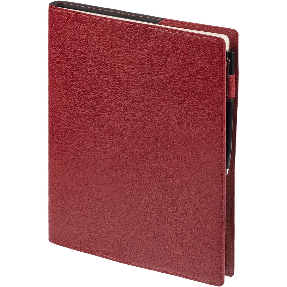 Ежедневник в суперобложке Brave Book, недатированный, красный-0