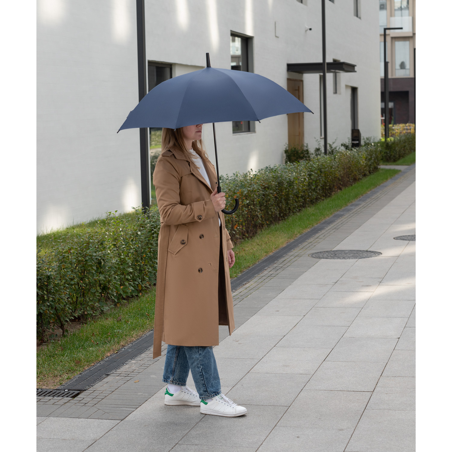 Зонт-трость Бергвинд (Bergwind), синий-5