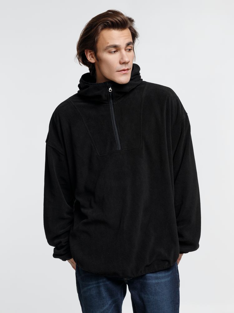 Анорак флисовый унисекс Fliska, черный-2