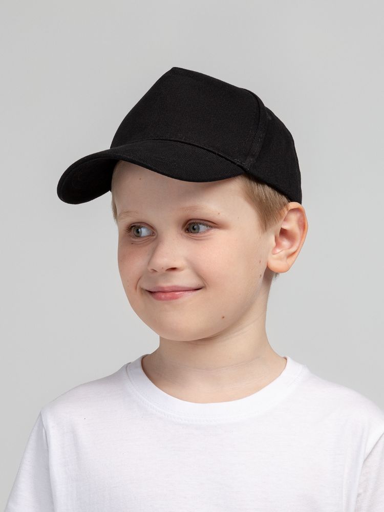 Бейсболка детская Standard Kids, черная-3