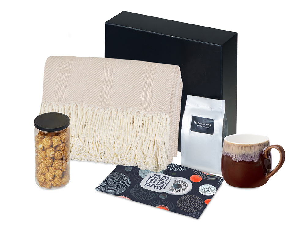 Подарочный набор Re:y. Haven  с пледом, кружкой и чаем-1