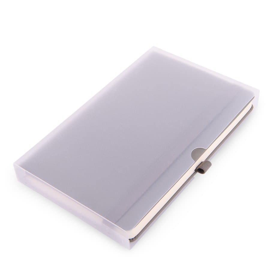 Бизнес-блокнот А5 FLIPPY, формат А5, в линейку, серый-7