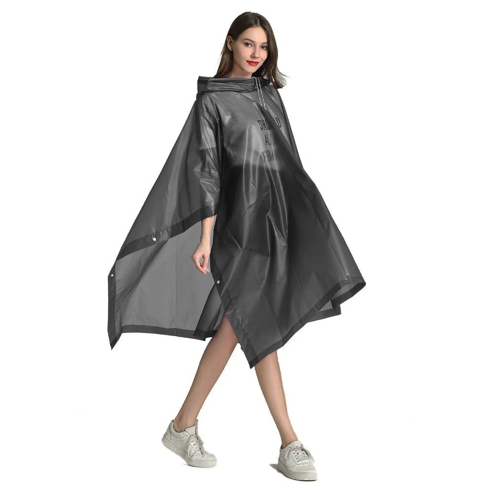 Дождевик-пончо Budget, Чёрный-0