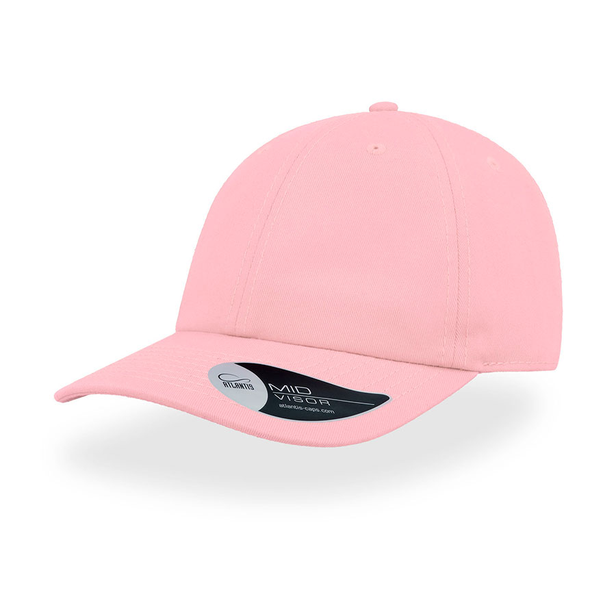 Бейсболка DAD HAT, 6 клиньев, металлическая застежка, розовый-0
