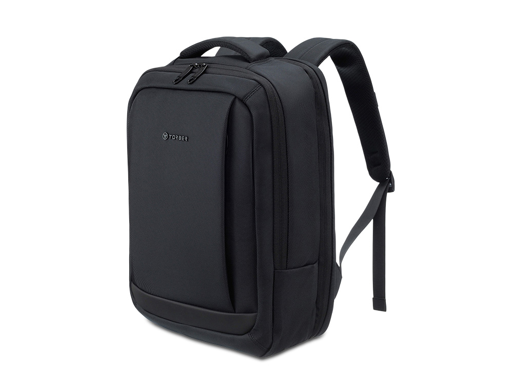 Рюкзак TORBER ВОЯЖ c отделением для ноутбука 17'', черный, полиэстер 900D, 31х17х44 см, 18 л-1