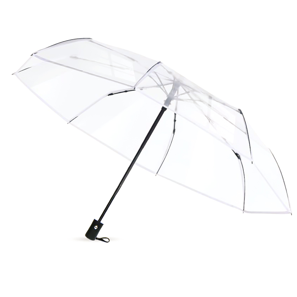 Автоматический противоштормовой зонт Transparent, Прозрачный-0