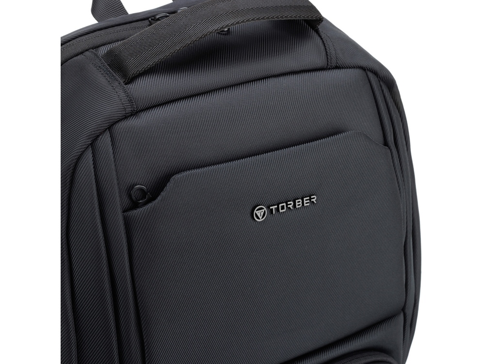 Рюкзак TORBER VOYAGE с отделением для ноутбука 18,5'', черный, полиэстер 900D, 33х15х48 см, 20 л-5