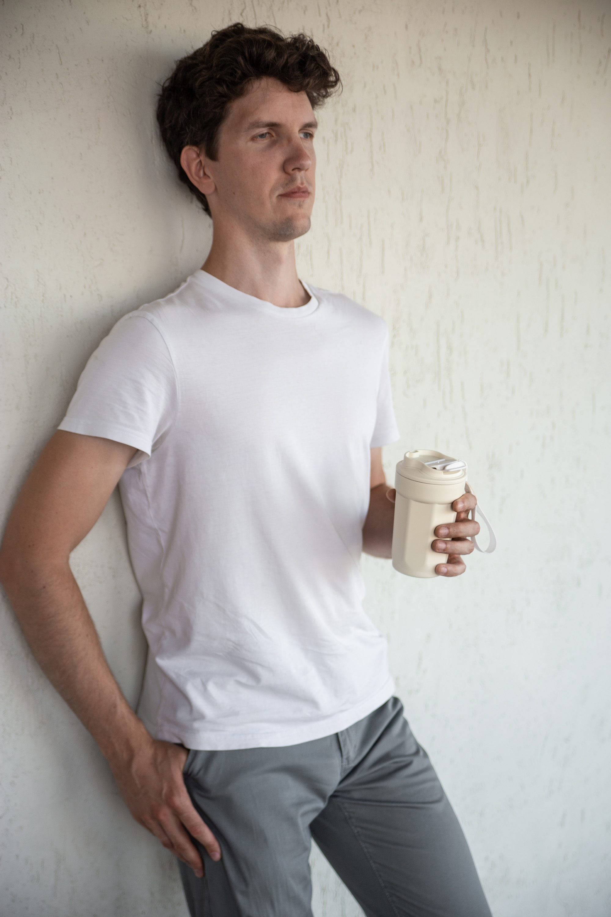 Термостакан TEDGE (слоновая кость)-12