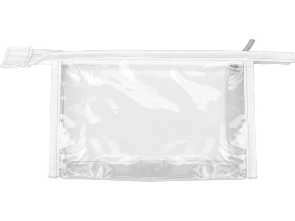 Прозрачная пластиковая косметичка Lucy, белый/прозрачный-1