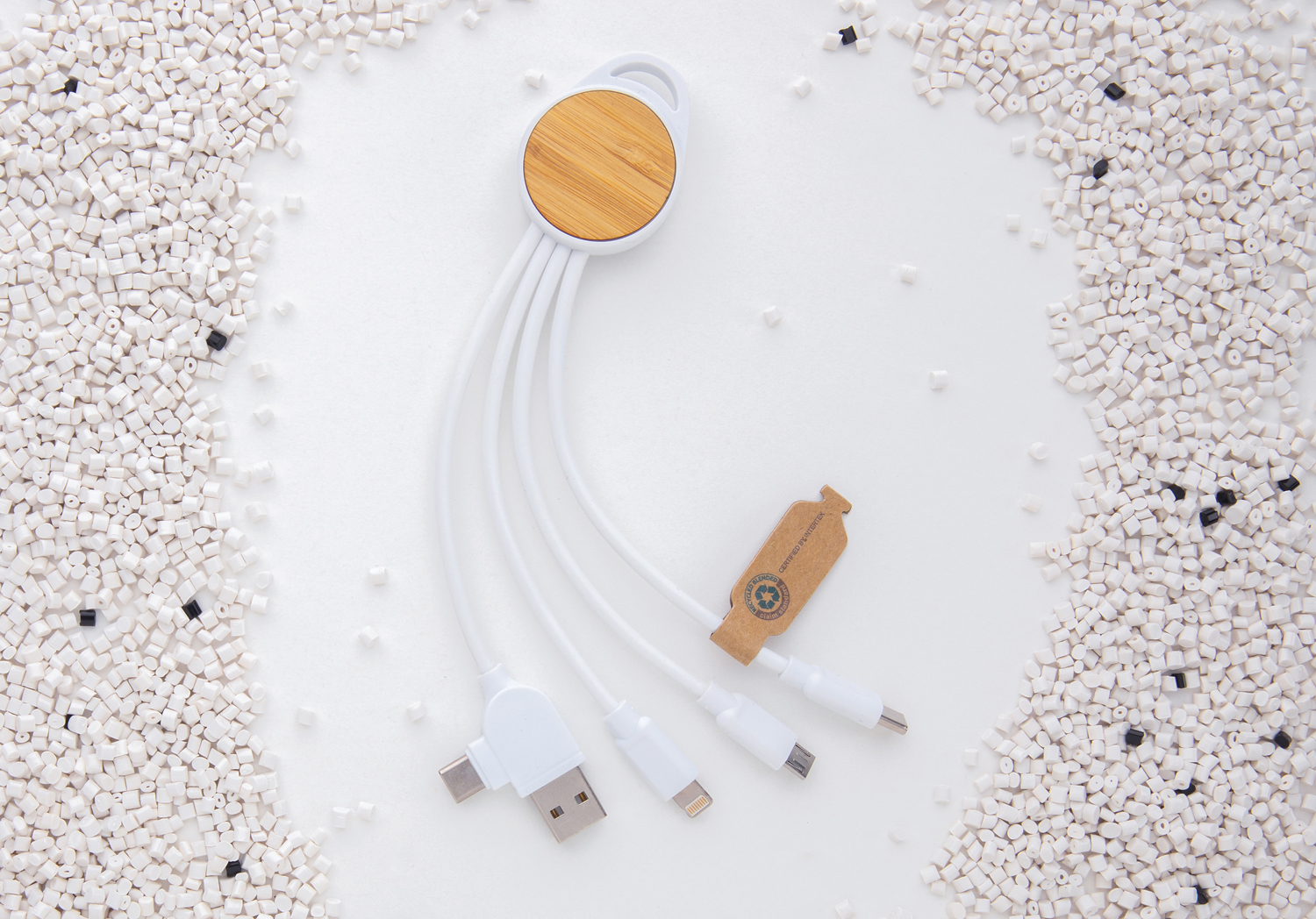 Круглый кабель Ontario 6-в-1 из переработанного пластика RCS-4