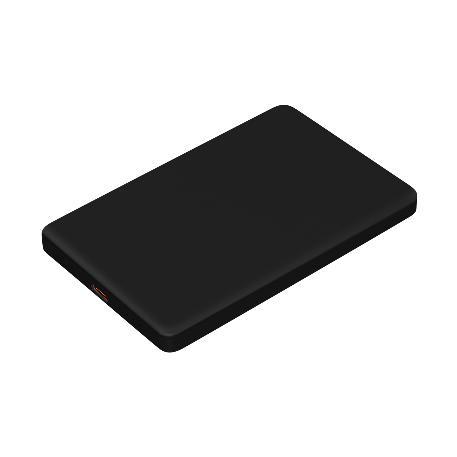 Внешний аккумулятор Atlantis PD 5000mAh с функцией беспроводной зарядки 15W, черный-1