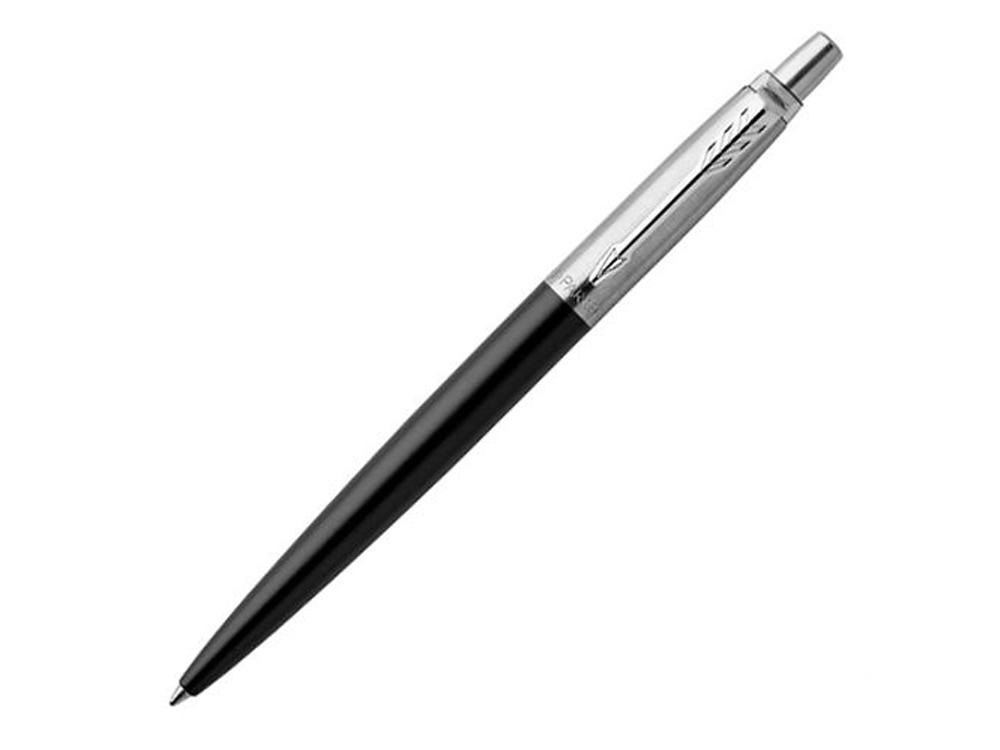 Шариковая ручка Parker Jotter Essential, Satin Black CT, стержень: M, цвет чернил : blue или black-0