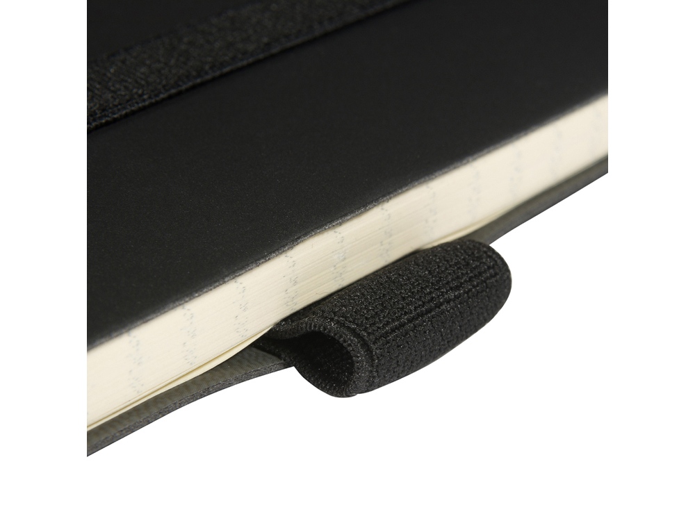 Блокнот А5  City Flex на резинке, черный-4