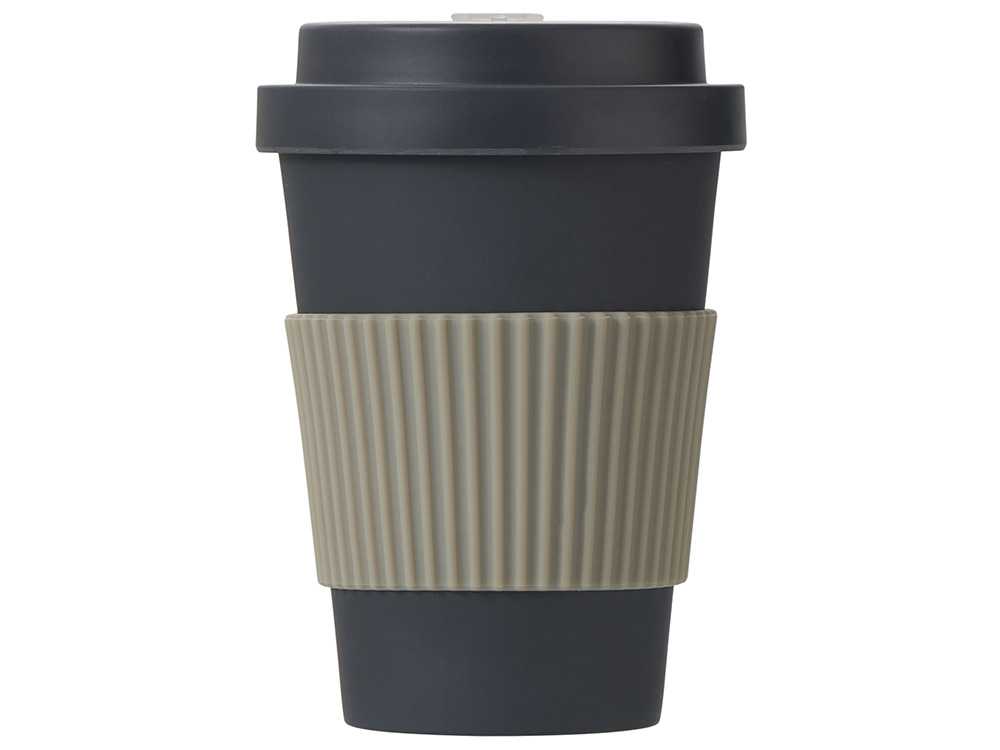 Термокружка Muffin из натуральных волокон, темно-серый-3