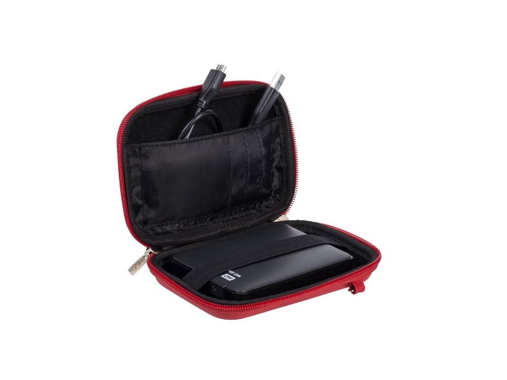 Чехол для жесткого диска из кожзама 9101, красный-5