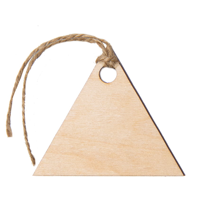 Ёлочное украшение TRIANGLE, бежевый-1