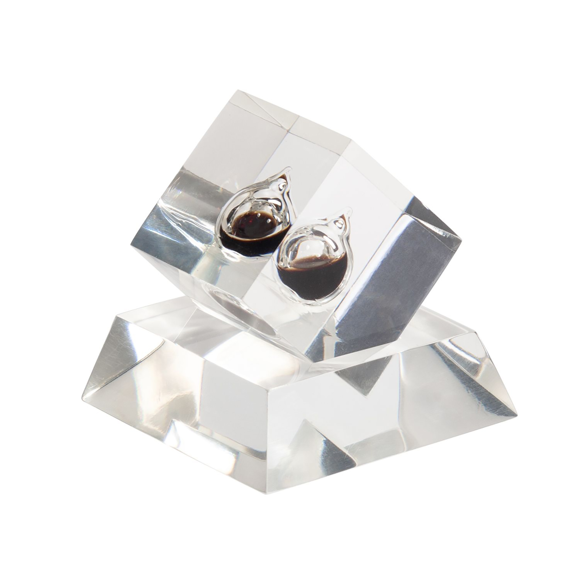 Пресс-папье с каплей нефти на подставке-0