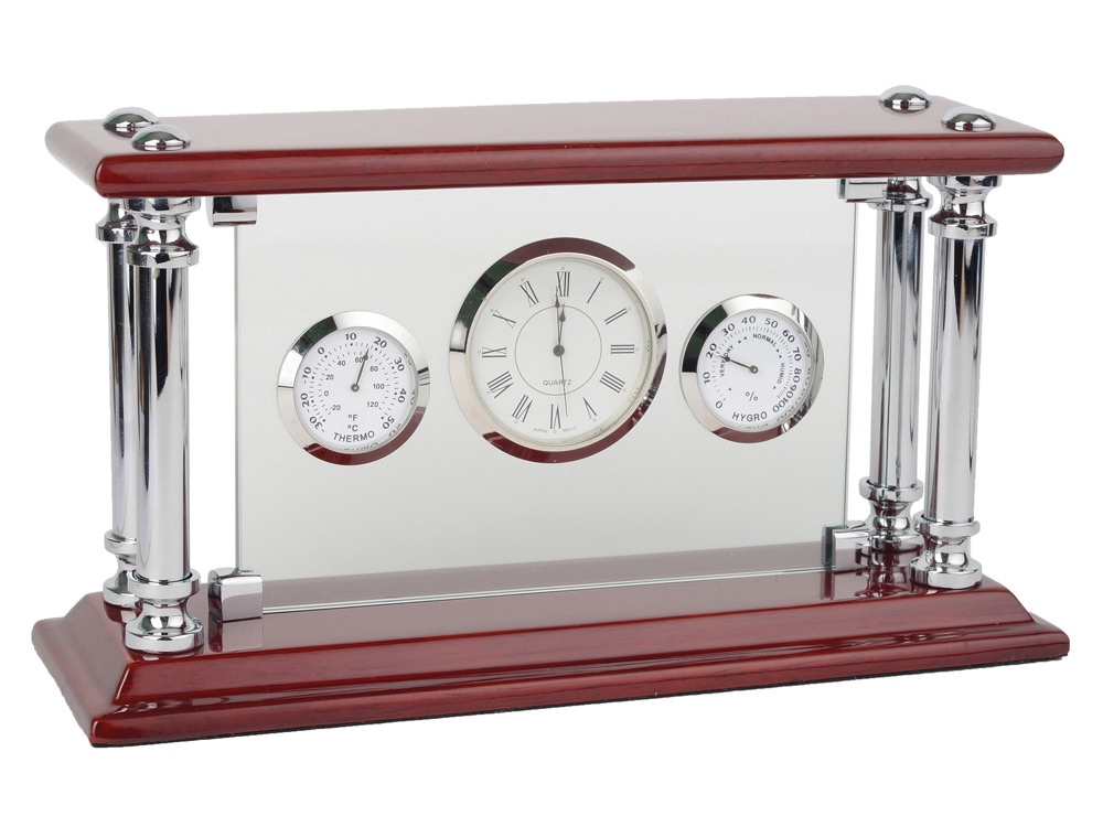 Погодная станция Бейтаун, коричневый/серебристый-0