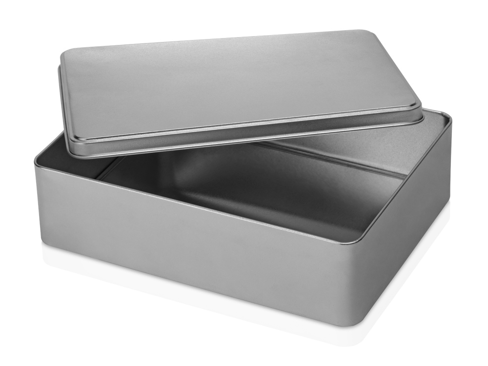 Коробка прямоугольная, серебристый-1