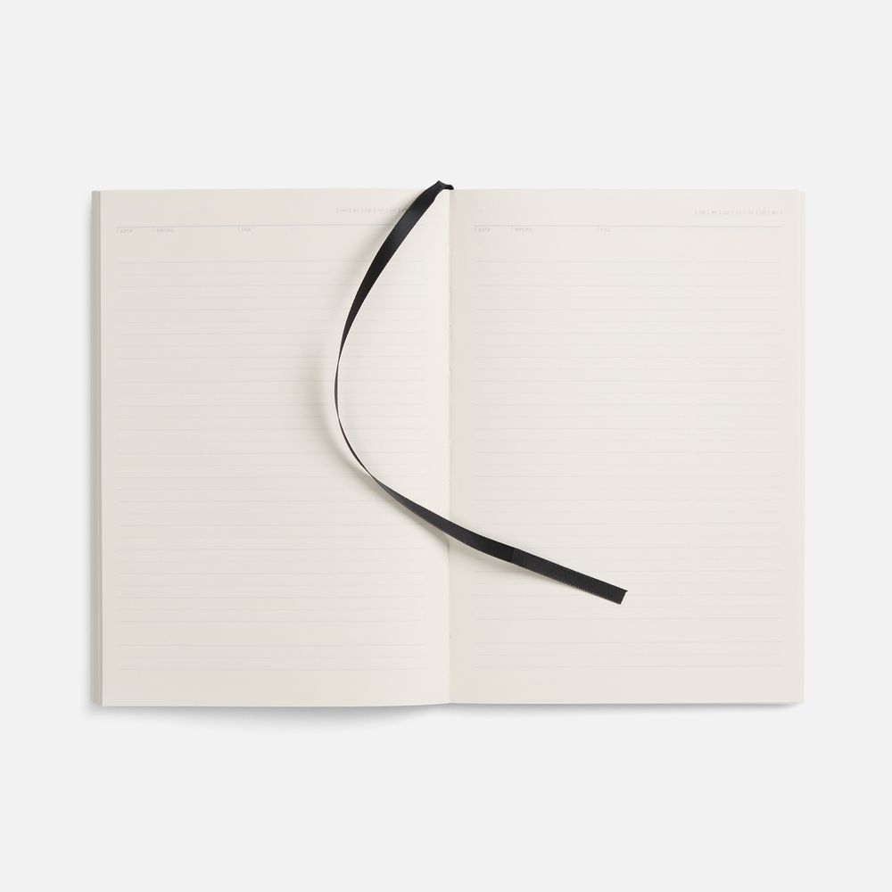 Ежедневник Flat Light, недатированный, черный-4