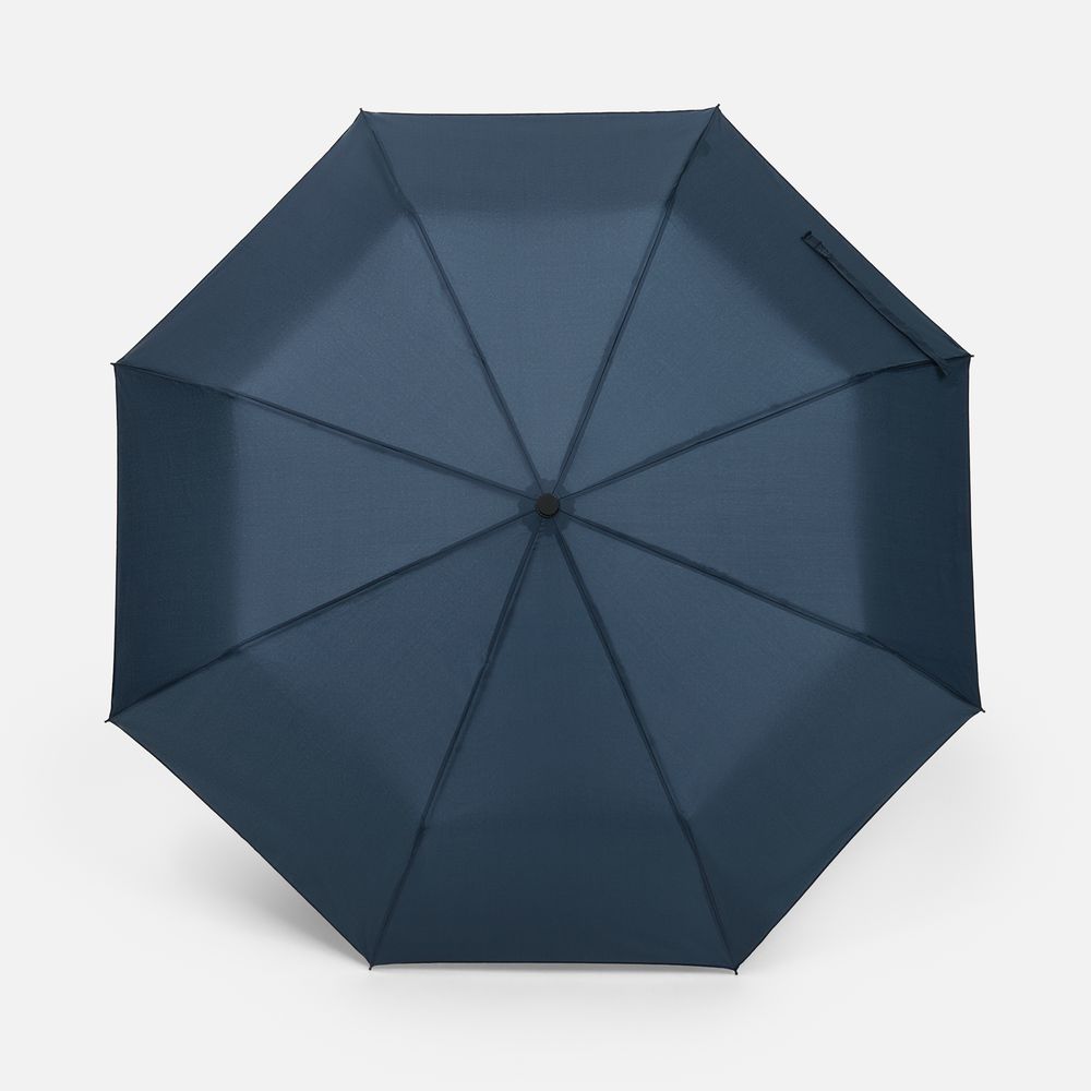 Зонт складной Smooth Move с плавным закрытием, темно-синий-2