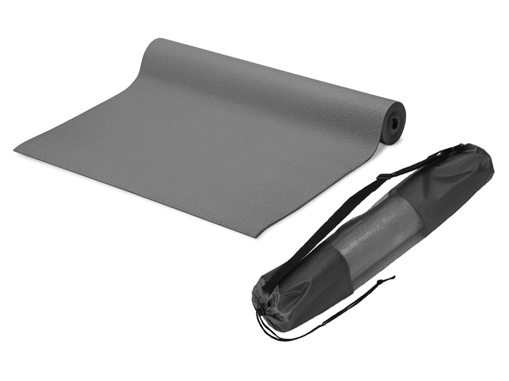 ПВХ Коврик для йоги Asana, серый-0