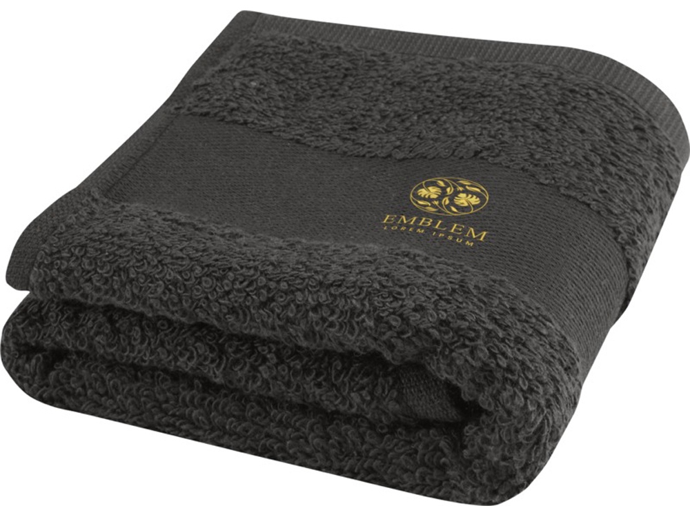 Хлопковое полотенце для ванной Sophia 30x50 см плотностью 450 г/м2, антрацит-3