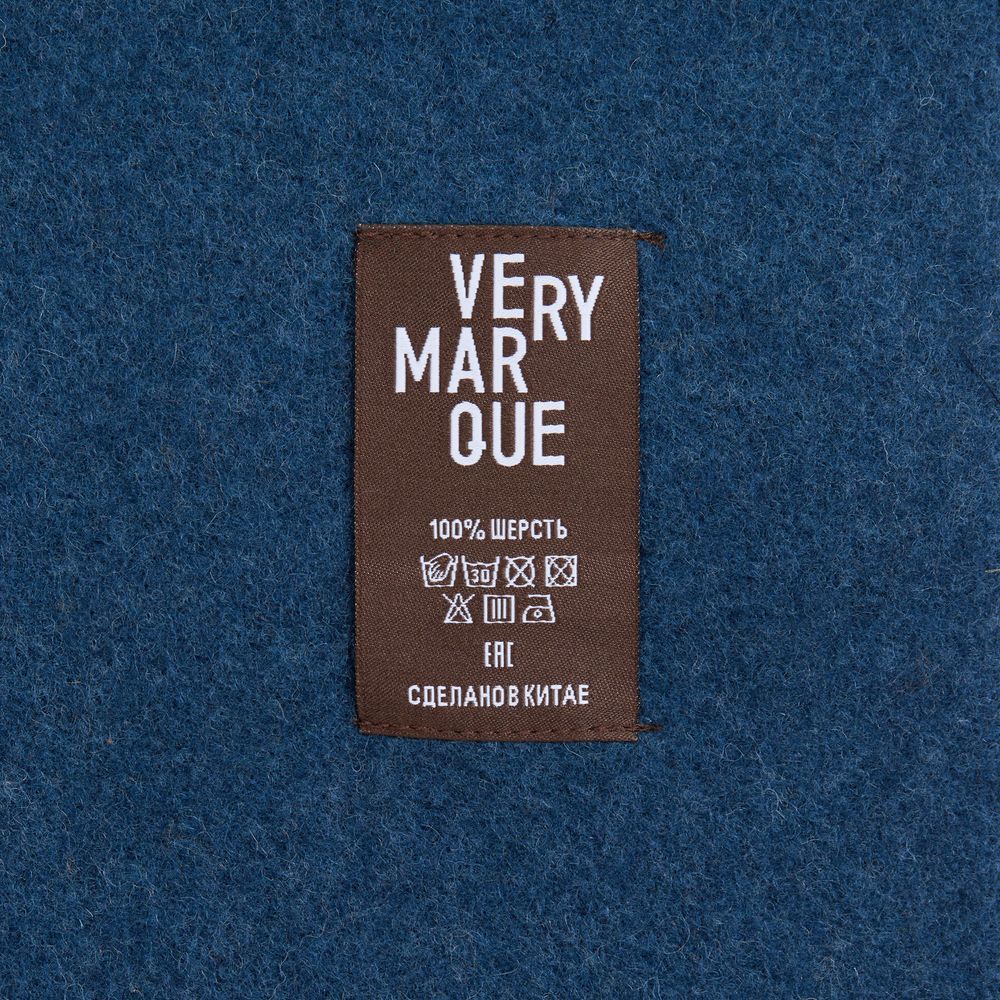 Плед Fleco, синий с коричневым-3