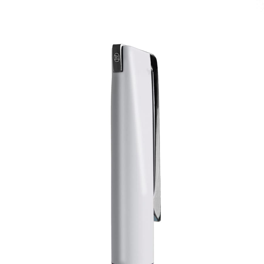 Ручка шариковая FRANCISCA, покрытие soft touch, серебристый-1