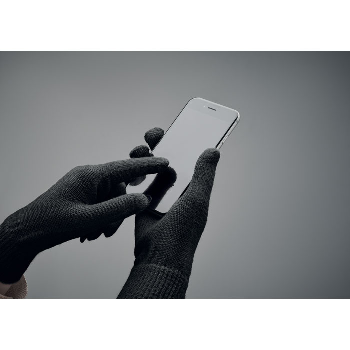 Перчатки, черный-3