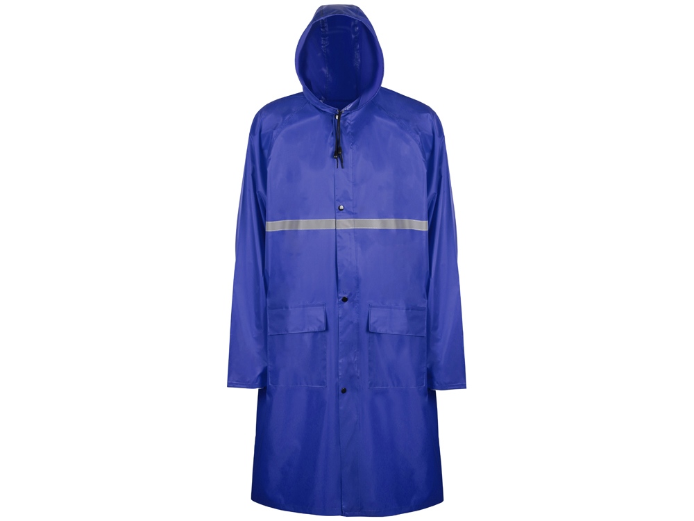 Длинный дождевик Lanai  из полиэстера со светоотражающей тесьмой, кл.синий-2