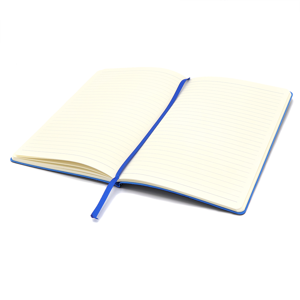 Блокнот A5 Blackjack в мягком переплёте, Черно-синий-2