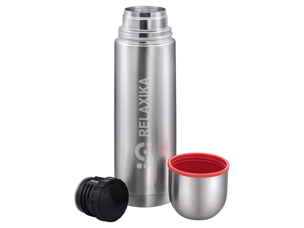 Термос Relaxika 101, 1000 мл, стальной-6